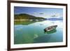 Fishing Boat in Lake Tahoe-null-Framed Premium Giclee Print