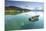 Fishing Boat in Lake Tahoe-null-Mounted Premium Giclee Print