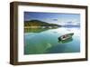 Fishing Boat in Lake Tahoe-null-Framed Art Print