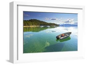 Fishing Boat in Lake Tahoe-null-Framed Art Print