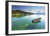 Fishing Boat in Lake Tahoe-null-Framed Art Print