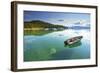 Fishing Boat in Lake Tahoe-null-Framed Art Print
