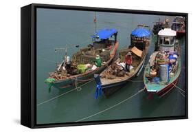Fishing Boat in Nathon City, Koh Samui Island, Thailand, Southeast Asia, Asia-Richard Cummins-Framed Stretched Canvas