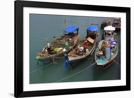 Fishing Boat in Nathon City, Koh Samui Island, Thailand, Southeast Asia, Asia-Richard Cummins-Framed Photographic Print