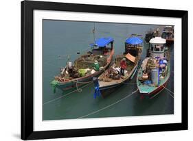 Fishing Boat in Nathon City, Koh Samui Island, Thailand, Southeast Asia, Asia-Richard Cummins-Framed Photographic Print