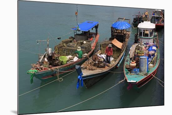 Fishing Boat in Nathon City, Koh Samui Island, Thailand, Southeast Asia, Asia-Richard Cummins-Mounted Photographic Print