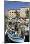 Fishing Boat in Old Harbor at Ajaccio on Corsica-Christophe Boisvieux-Mounted Photographic Print