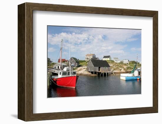 Fishing Boat in Peggy's Cove-null-Framed Art Print