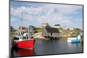 Fishing Boat in Peggy's Cove-null-Mounted Art Print