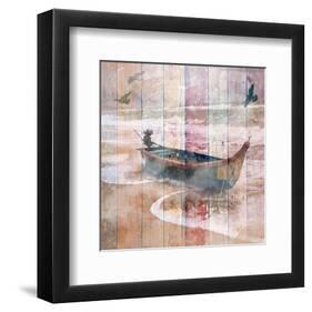 Fishing Boat in the Fog-Irena Orlov-Framed Art Print