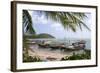 Fishing Boat in the Gulf of Thailand on the Island of Ko Samui, Thailand-David R. Frazier-Framed Photographic Print