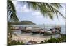 Fishing Boat in the Gulf of Thailand on the Island of Ko Samui, Thailand-David R. Frazier-Mounted Photographic Print