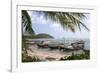 Fishing Boat in the Gulf of Thailand on the Island of Ko Samui, Thailand-David R. Frazier-Framed Photographic Print