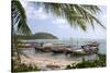 Fishing Boat in the Gulf of Thailand on the Island of Ko Samui, Thailand-David R. Frazier-Stretched Canvas