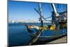 Fishing Boat in the Habour of the City of Rhodes, Rhodes, Dodecanese Islands, Greek Islands, Greece-Michael Runkel-Mounted Photographic Print