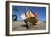 Fishing Boat in the Harbour at Low Tide, St Ives, Cornwall-Peter Thompson-Framed Photographic Print