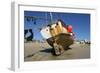 Fishing Boat in the Harbour at Low Tide, St Ives, Cornwall-Peter Thompson-Framed Photographic Print