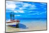 Fishing Boat in the Ionian Sea in Greece-Netfalls-Mounted Photographic Print