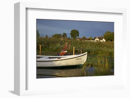 Fishing Boat in the Reed of the Saaler Bodden Close Ahrenshoop-Althagen-Uwe Steffens-Framed Photographic Print