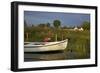 Fishing Boat in the Reed of the Saaler Bodden Close Ahrenshoop-Althagen-Uwe Steffens-Framed Photographic Print