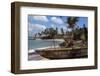 Fishing boat in Village of Hikkaduwa, on West Coast of Sri Lanka, 20th century-CM Dixon-Framed Photographic Print