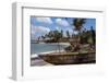 Fishing boat in Village of Hikkaduwa, on West Coast of Sri Lanka, 20th century-CM Dixon-Framed Photographic Print