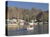 Fishing Boat Leaving Harbour, Puerto Pollensa, Mallorca (Majorca), Spain, Mediterranean-Ruth Tomlinson-Stretched Canvas