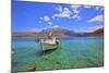 Fishing boat, Limeni, Mani Peninsula, The Peloponnese, Greece-Neil Farrin-Mounted Photographic Print