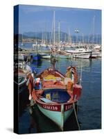 Fishing Boat Moored in the Harbour at Ajaccio, Island of Corsica, France, Mediterranean, Europe-Thouvenin Guy-Stretched Canvas