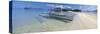 Fishing Boat Moored on the Beach, Palawan, Philippines-null-Stretched Canvas