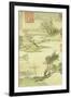 Fishing Boat on a Willow Bank-Wang Hui-Framed Giclee Print