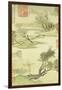 Fishing Boat on a Willow Bank-Wang Hui-Framed Giclee Print