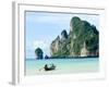 Fishing Boat on Ko Phi Phi Island, Andaman Sea, Thailand, Southeast Asia, Asia-Nico Tondini-Framed Photographic Print