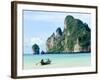 Fishing Boat on Ko Phi Phi Island, Andaman Sea, Thailand, Southeast Asia, Asia-Nico Tondini-Framed Photographic Print