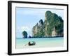 Fishing Boat on Ko Phi Phi Island, Andaman Sea, Thailand, Southeast Asia, Asia-Nico Tondini-Framed Photographic Print