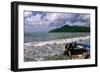 Fishing Boat on Maunabo Beach, Puerto Rico-George Oze-Framed Photographic Print