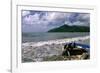 Fishing Boat on Maunabo Beach, Puerto Rico-George Oze-Framed Photographic Print