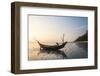 Fishing Boat on Maungmagan Beach at Sunset, Dawei, Tanintharyi Region, Myanmar (Burma), Asia-Matthew Williams-Ellis-Framed Photographic Print
