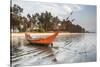 Fishing Boat on Maungmagan Beach, Dawei, Tanintharyi Region, Myanmar (Burma), Asia-Matthew Williams-Ellis-Stretched Canvas