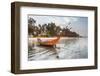 Fishing Boat on Maungmagan Beach, Dawei, Tanintharyi Region, Myanmar (Burma), Asia-Matthew Williams-Ellis-Framed Photographic Print