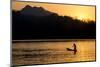 Fishing Boat on Mekong River, Luang Prabang, Laos, Indochina, Southeast Asia, Asia-Ben Pipe-Mounted Premium Photographic Print