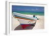 Fishing Boat on Playa Del Carmen, Mexico-George Oze-Framed Photographic Print