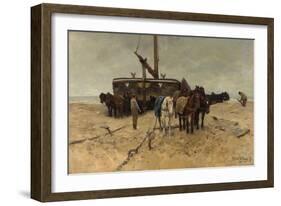 Fishing Boat on the Beach, 1882-Anton Mauve-Framed Giclee Print