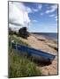 Fishing Boat on the Beach at Carnoustie, Angus, Scotland, United Kingdom, Europe-Mark Sunderland-Mounted Photographic Print