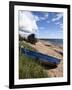 Fishing Boat on the Beach at Carnoustie, Angus, Scotland, United Kingdom, Europe-Mark Sunderland-Framed Photographic Print