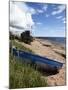 Fishing Boat on the Beach at Carnoustie, Angus, Scotland, United Kingdom, Europe-Mark Sunderland-Mounted Photographic Print