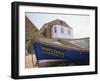 Fishing Boat on the Beach, England, UK. Whitstable is Popular for It's Oyster and Fish Restaurants.-Jean Brooks-Framed Photographic Print