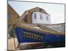 Fishing Boat on the Beach, England, UK. Whitstable is Popular for It's Oyster and Fish Restaurants.-Jean Brooks-Mounted Photographic Print