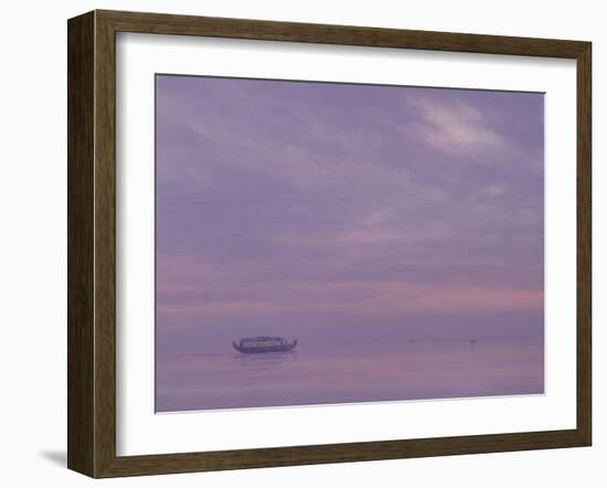 Fishing Boat on Vembanad Lake, Kerala-Derek Hare-Framed Giclee Print