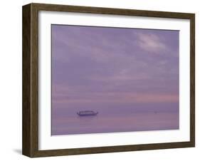 Fishing Boat on Vembanad Lake, Kerala-Derek Hare-Framed Giclee Print